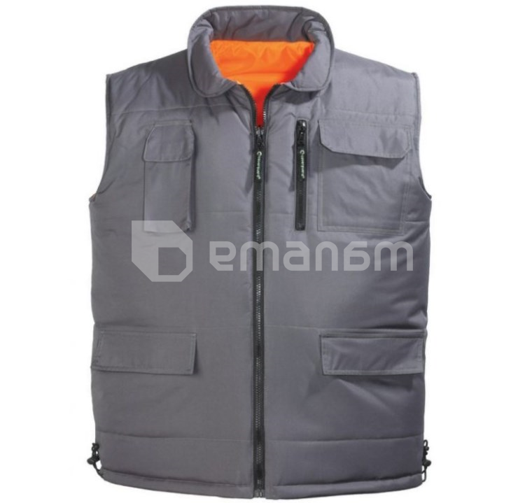 ჟილეტი დათბილული ორმხრივი Coverguard 7HWGO L ნარინჯისფერი