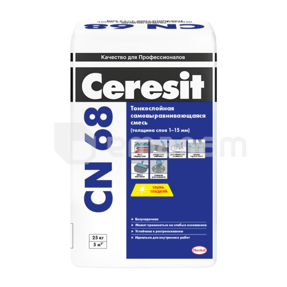ნარევი თვითმომსწორებელი Ceresit CN 68 25 კგ