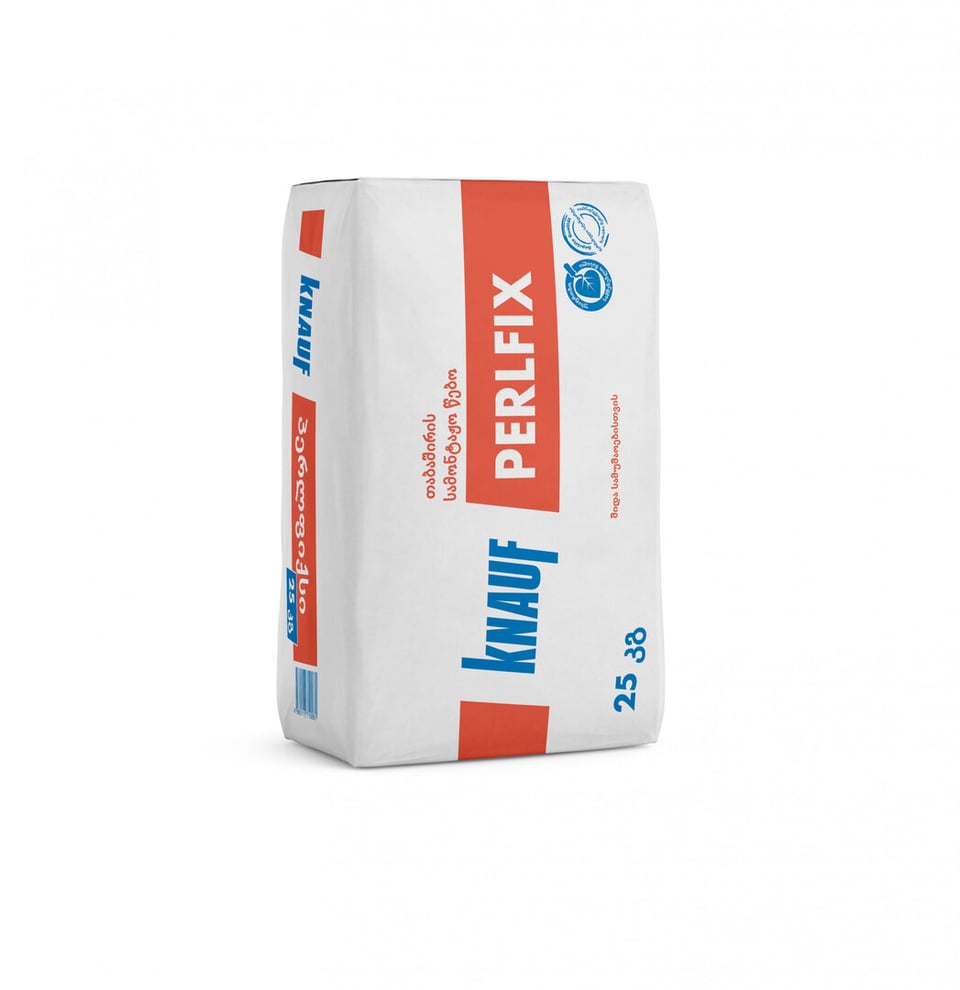 თაბაშირის სამონტაჟო წებო @ Knauf Perlfix (25kg)