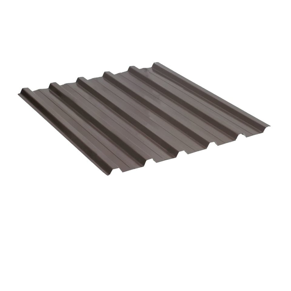 პროფილირებული ფერადი თუნუქის სახურავი 0.45X1090 პრიალა RAL 8019 (სამხრეთ კორეა)  NOVA