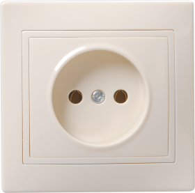 როზეტი დამიწების გარეშე IEK ERK13-K33-10-DM 1 კრემისფერი