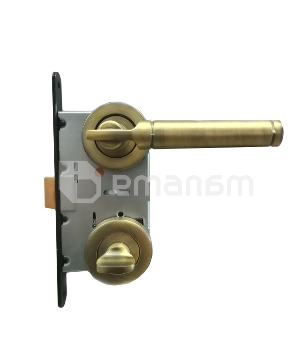 კომპლექტი სახელური და ბრუნსაკეტი BT Group BORA AGB 70 მმ. ბრინჯაო