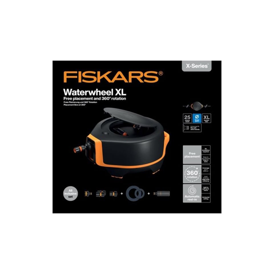 კოჭა ავტომატური Fiskars X-series™ Waterwheel XL 1067549