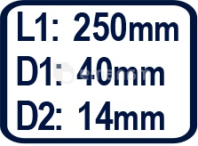 ღოჯი ფილის RAIDER SDS-Plus 14х250