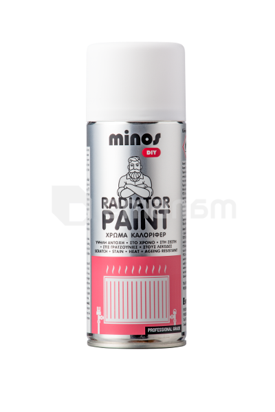 სპრეი-საღებავი რადიატორის Evochem Minos Radiator Paint 400 მლ თეთრი