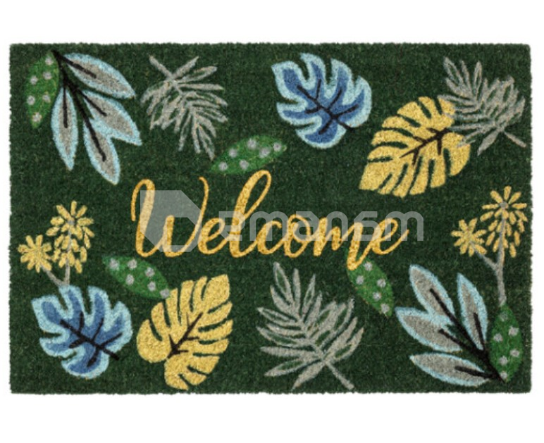 ფეხსაგები Hamat BV Ruco Glitter Welcome Leaves 40x60 სმ