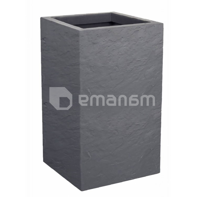 ქოთანი პლასტმასის EDA Plastiques CARRE HAUT VOLCANIA'UP 29,5x29,5x49,5სმ 36ლ