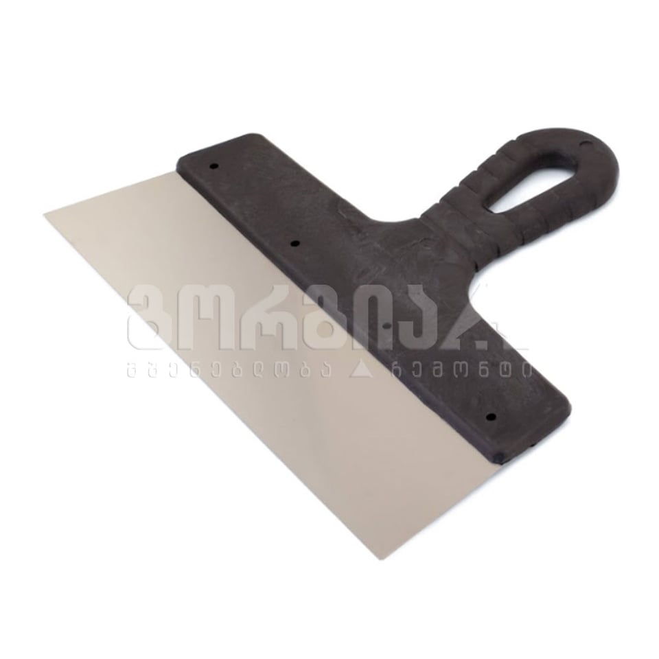 ფოლადის უჟანგავი შპატელი პლასტმასის სახელურით 91332512 250მმ