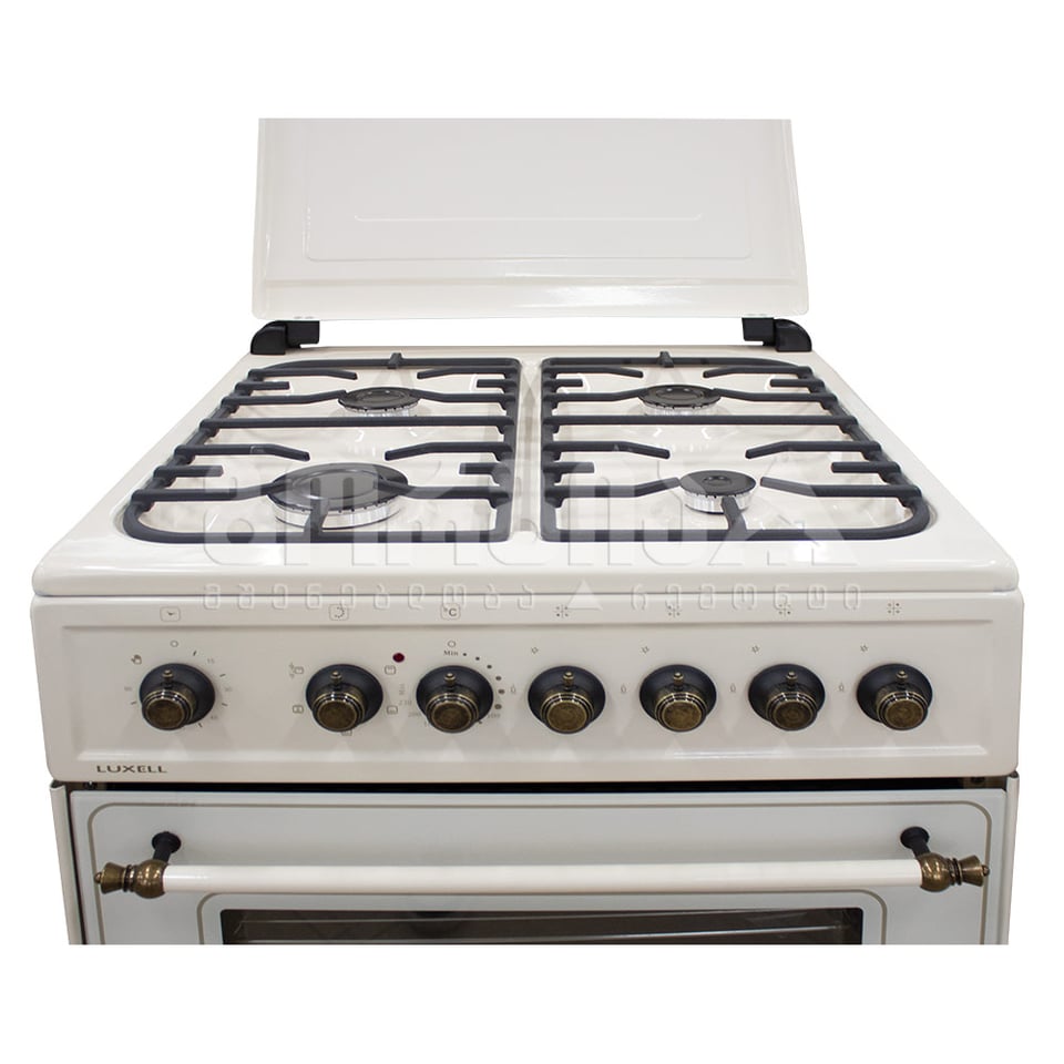 გაზქურა LUXELL LF-60-SGF40F Begie Rustico