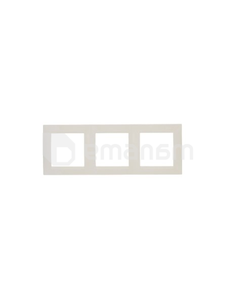 ჩარჩო Simon 15 უნივერსალური 3 განყოფილებიანი ჩალისფერი