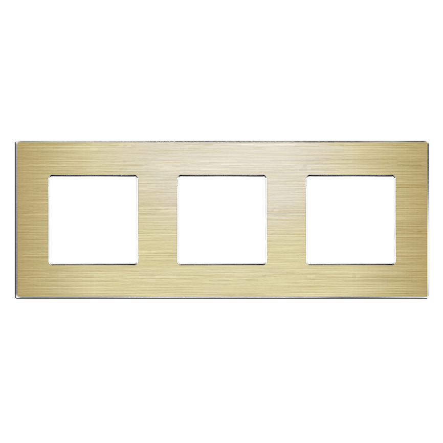 ჩარჩო Smart Home Deluxe ალუმინის 3 ოქროსფერი