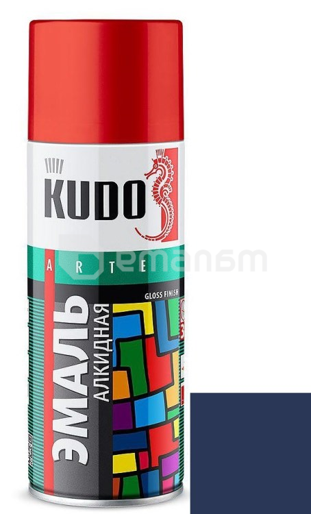 ემალი უნივერსალური Kudo KU-10113 Ral 5003 მუქი ლურჯი 520 მლ