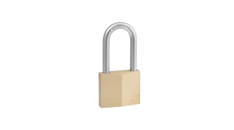 გადასაკიდი ბოქლომი Masterlock 40მმ - 38მმ თაღი (140EURDLF) ოქროსფერი