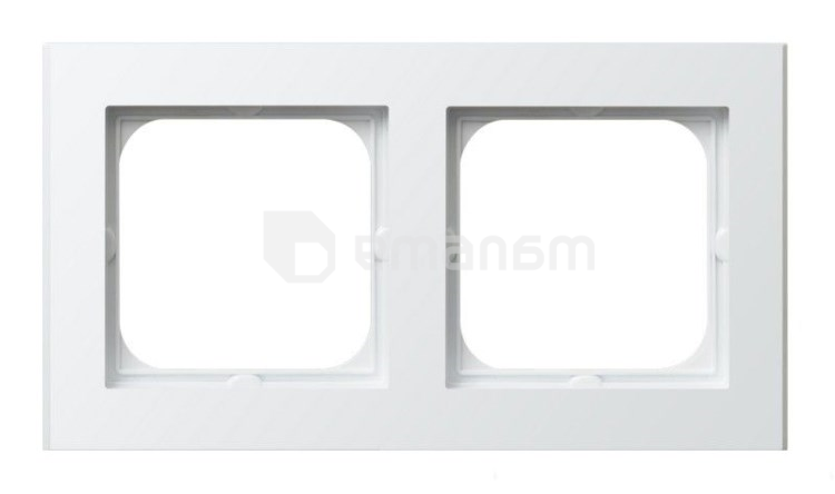 ჩარჩო Ospel Sonata R-2R/00 2 განყოფილებიანი თეთრი