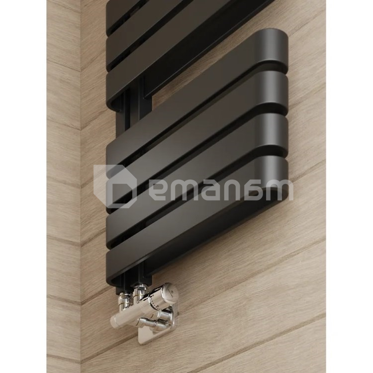 დეკორატიული საშრობი Terma WARP S 111x50სმ შავი Ral 9005