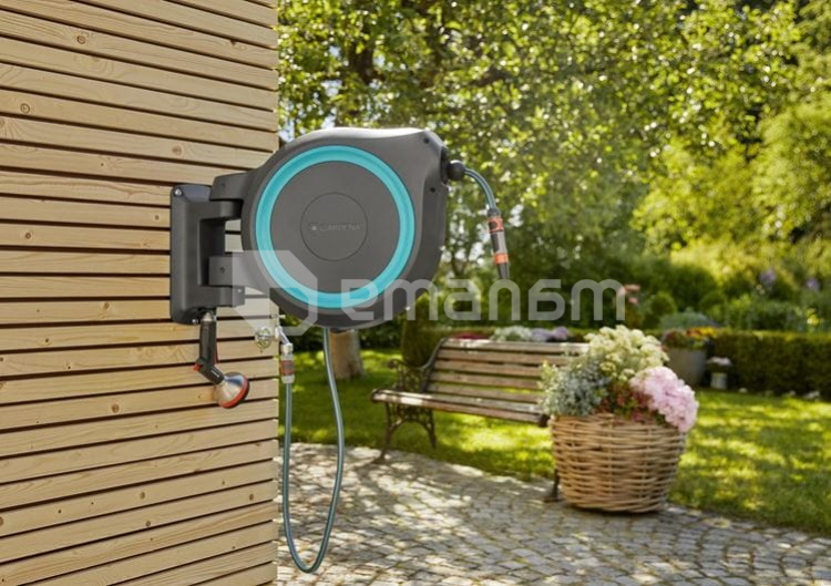 კოჭა შლანგით Gardena RollUp M 25 მ