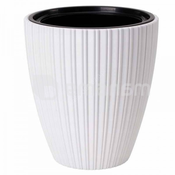 საყვავილე ქოთანი FORM PLASTIC Mika 40 თეთრი