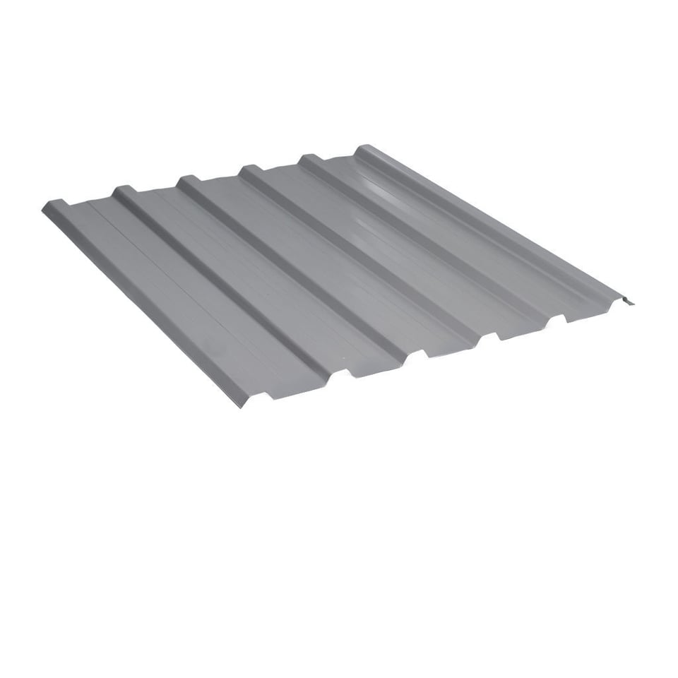 პროფილირებული ფერადი თუნუქის სახურავი 0.5X1090 ხაოიანი RAL9006 NOVA