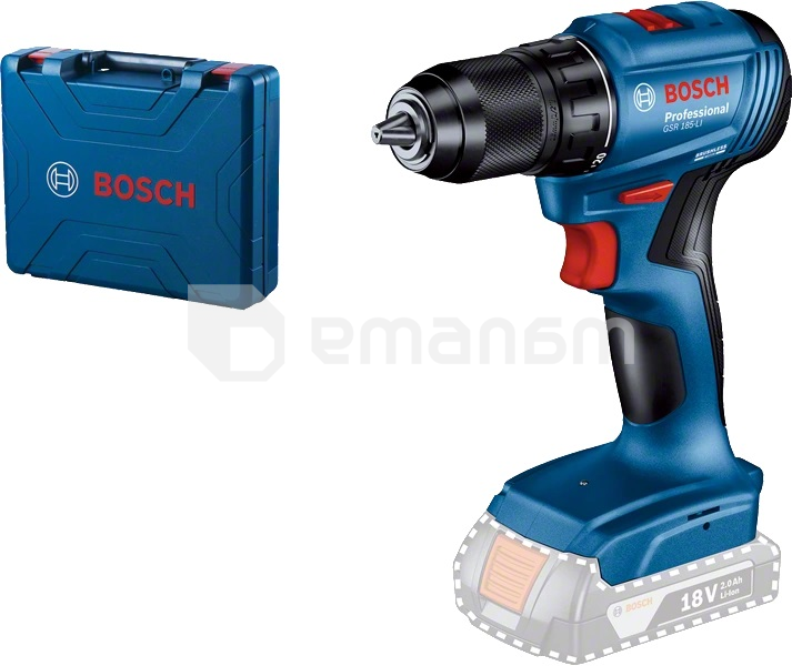 აკუმულატორის დრელი-სჭვალსახრახნი Bosch GSR 185-LI 18V (06019K3003)