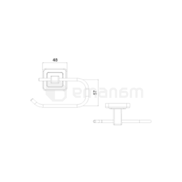 სამაგრი ტუალეტის ქაღალდის Tema Local Toilet Roll Holder Titan Model 71510-2