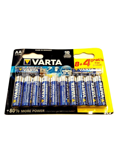 ელემენტი VARTA Alkaline High Energy AA 1.5 V 12 ც