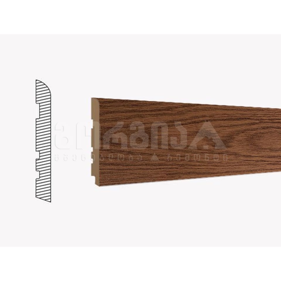 პლინტუსი მდფ  8სმ Niksar ceviz