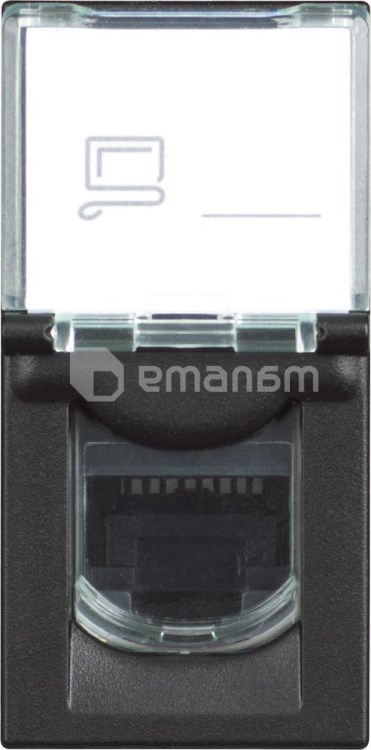 როზეტი Bticino bt-RG4279C5E RJ45 CAT5E UTP შავი