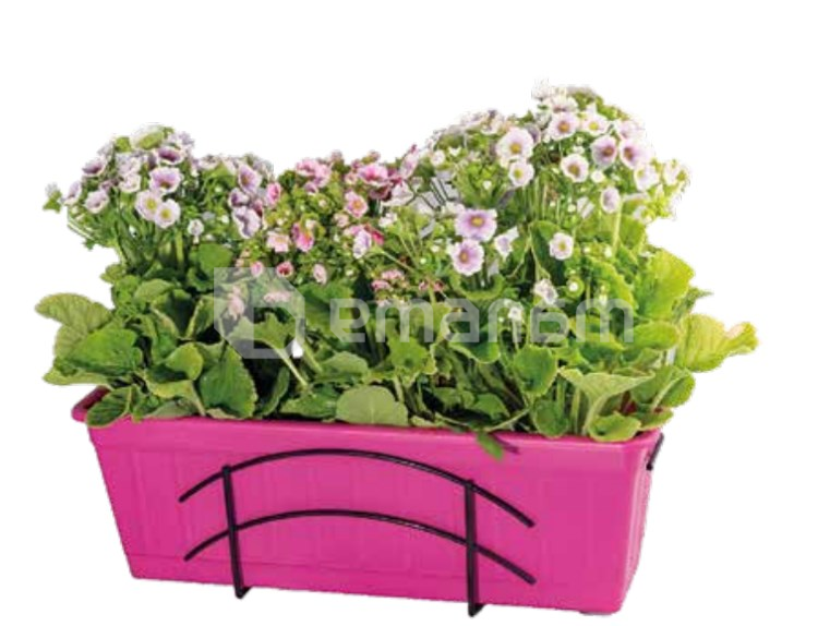 ყვავილების საკიდი Metallurgica Buzzi Melody Color for Balcony with self-watering box 50x17xh17  სმ