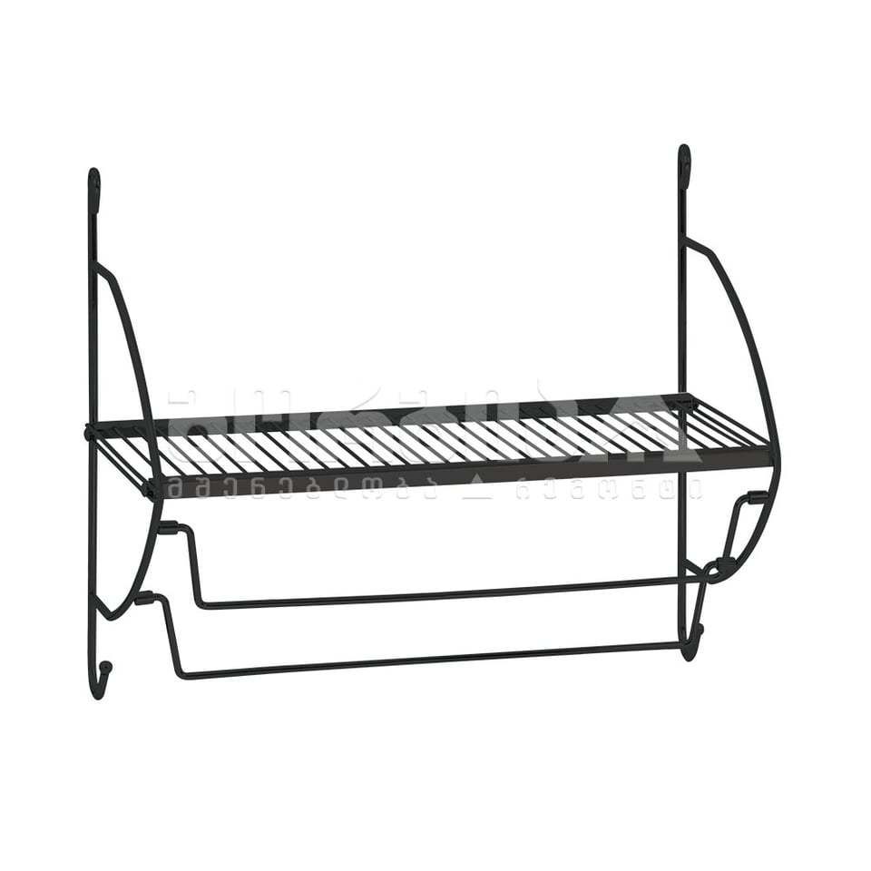 აბაზანის პირსახოცის თარო (შავი) DS-769