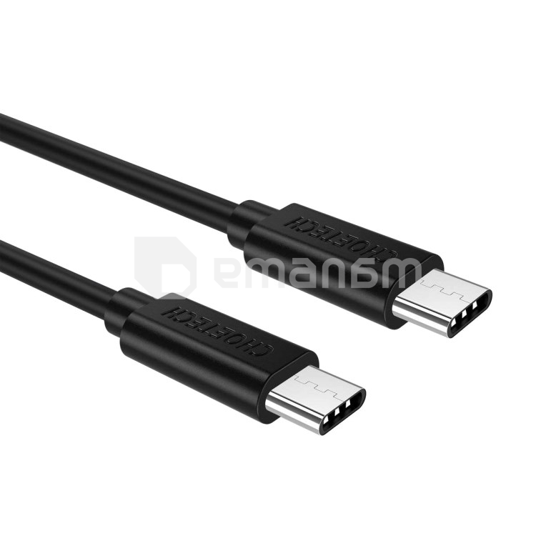 კაბელი USB Choetec USB TypeC შავი 1 მ