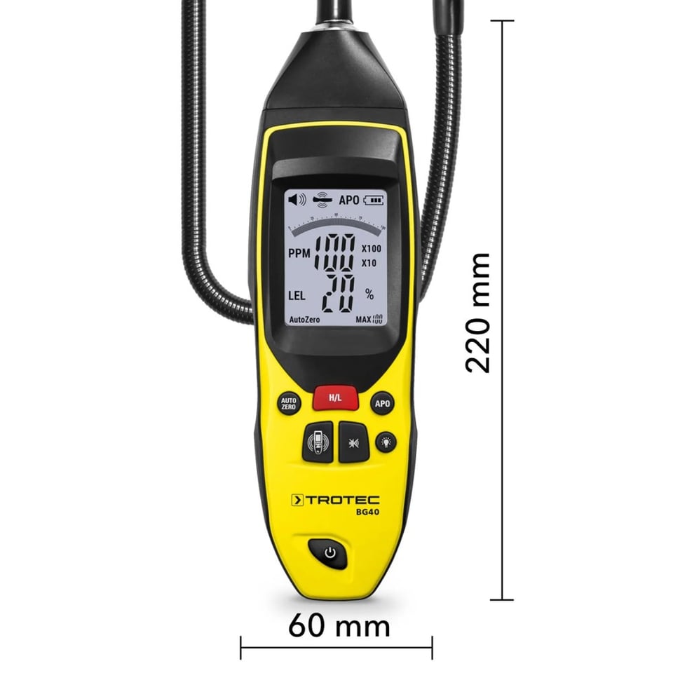 გაზის დეტექტორი TROTEC BG40