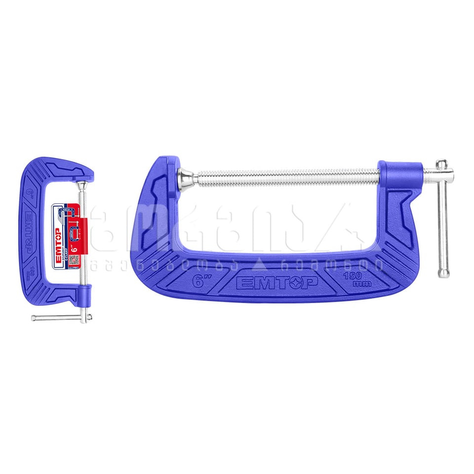 G-ფორმის მომჭერი 6"/150მმ Emtop-ECLPG0601