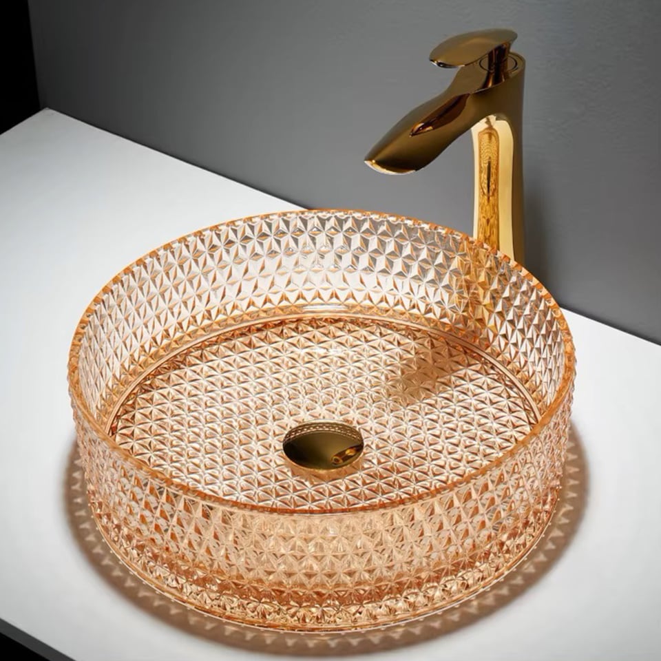 ხელსაბანი დასადგამი GLASS BASIN GL01D-CP