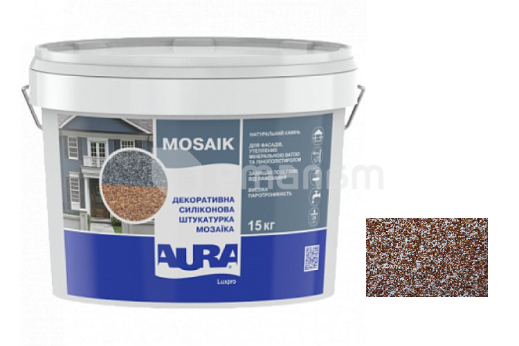 ბათქაში დეკორატიული Aura Luxpro Mosaik M15 (მარცვალი 1.5 მმ) В234 15 კგ