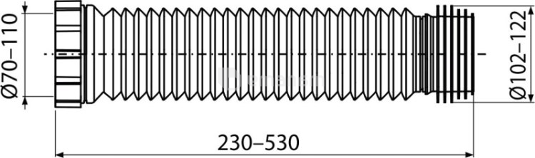 გოფრა უნიტაზის Alcadrain A97SN