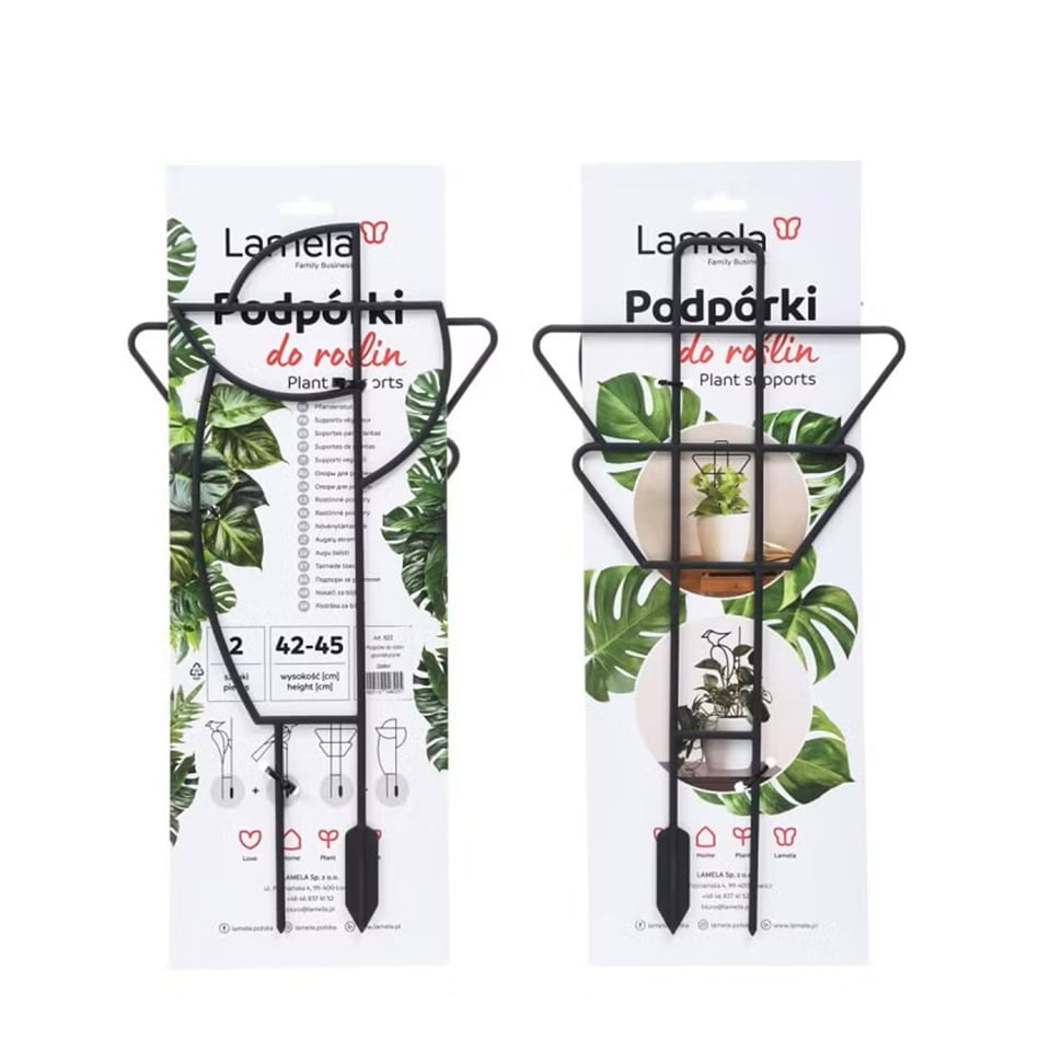 მცენარის საყრდენი Lamela 550 geometric plant supports - black