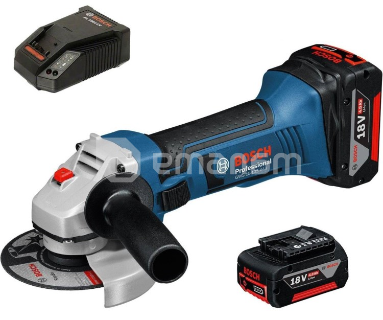 კუთხის სახეხი მანქანა აკუმულატორის Bosch GWS 18-125 V-LI 18V (0615990L6G)