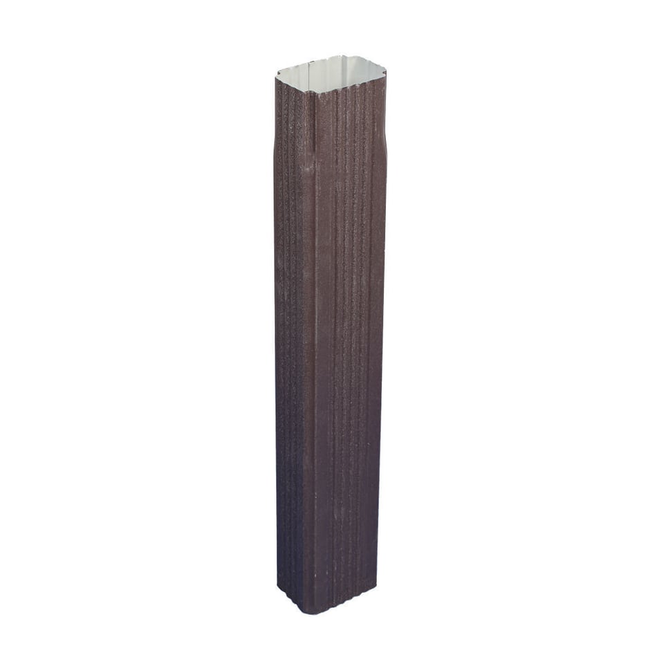 ოთხკუთხა წყალსაწრეტი მილი 0.50x350 RAL 8019 ხაოიანი (2000 მმ.)