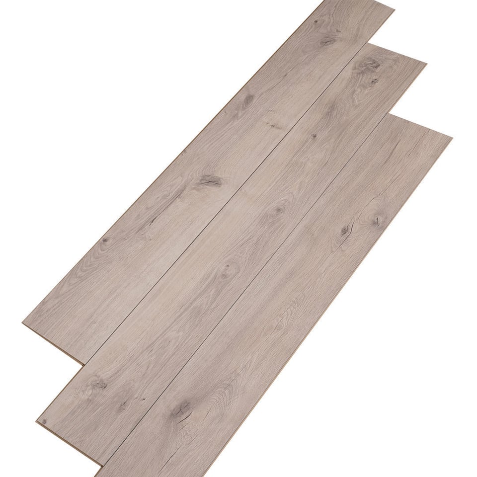 ლამინირებული იატაკი 1380X190X8 მმ 32 Class 4V Croft White