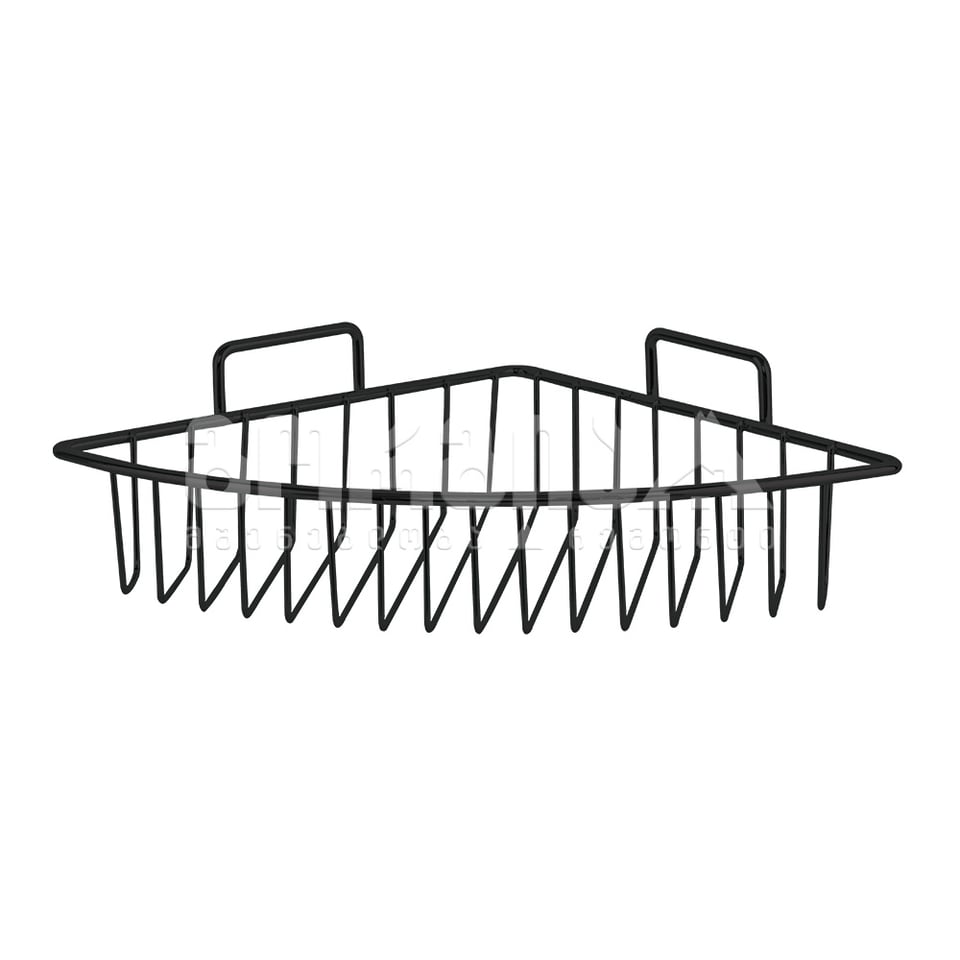 აბაზანის კუთხის თარო (შავი) 22სმ DS-721