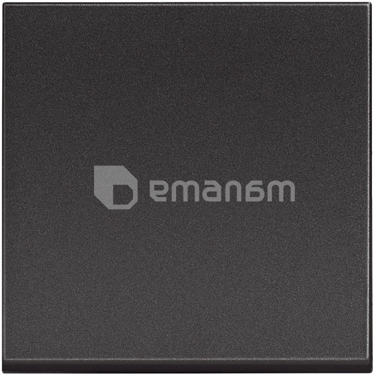 ჩამრთველი ჯვარედინი ჩარჩოს გარეშე Bticino 2 მოდულით შავი