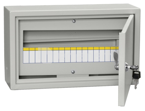 ლითონის გამანაწილებელი ფარი გარე IEK ЩРн-18з-1 36 УХЛ3 IP31 18 მოდულიანი