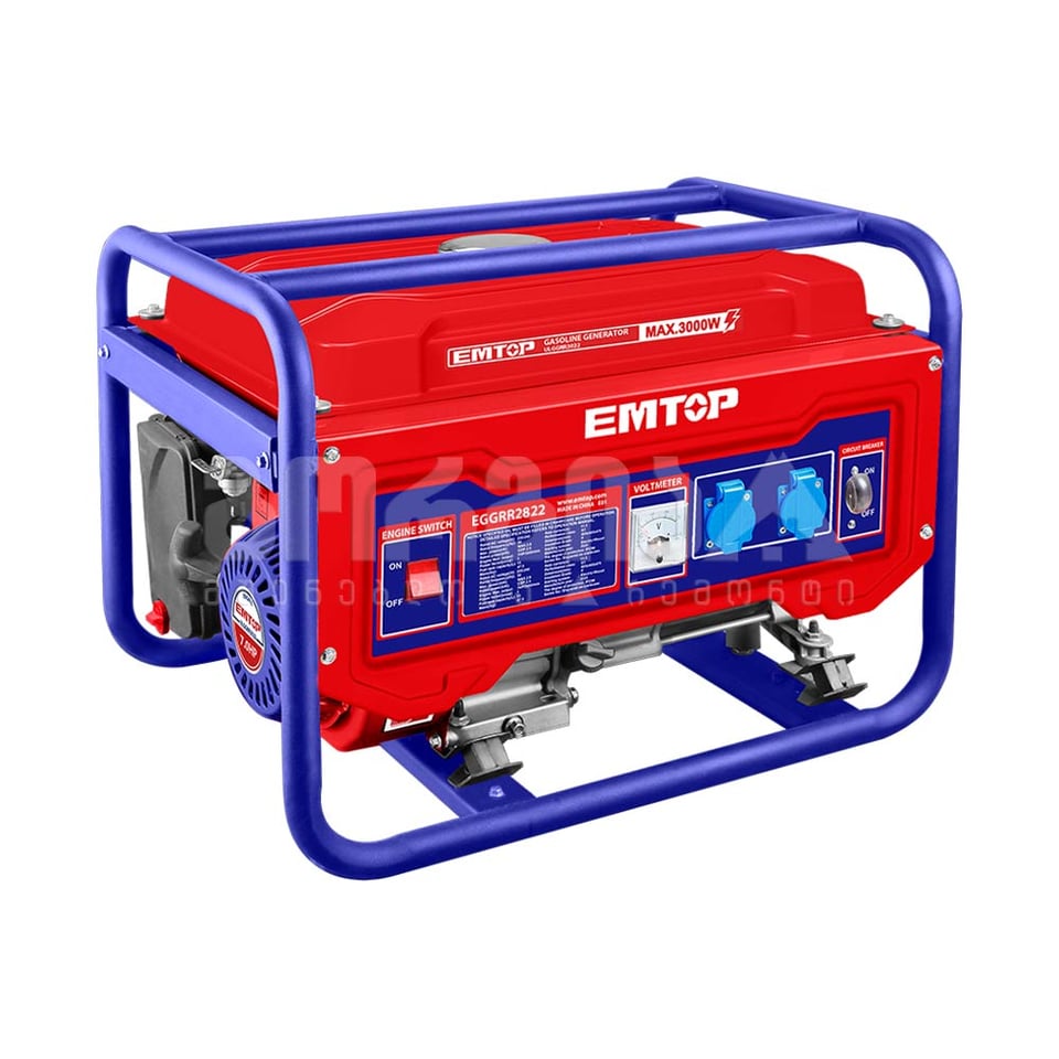გენერატორი ბენზინზე 2.8კვ Emtop-EGGRR2822