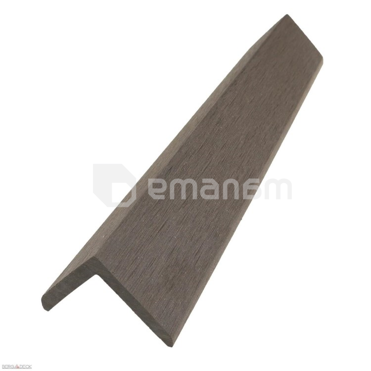 კუთხე ტერასის Bergdeck S140 Ebony 2200x50x50 მმ