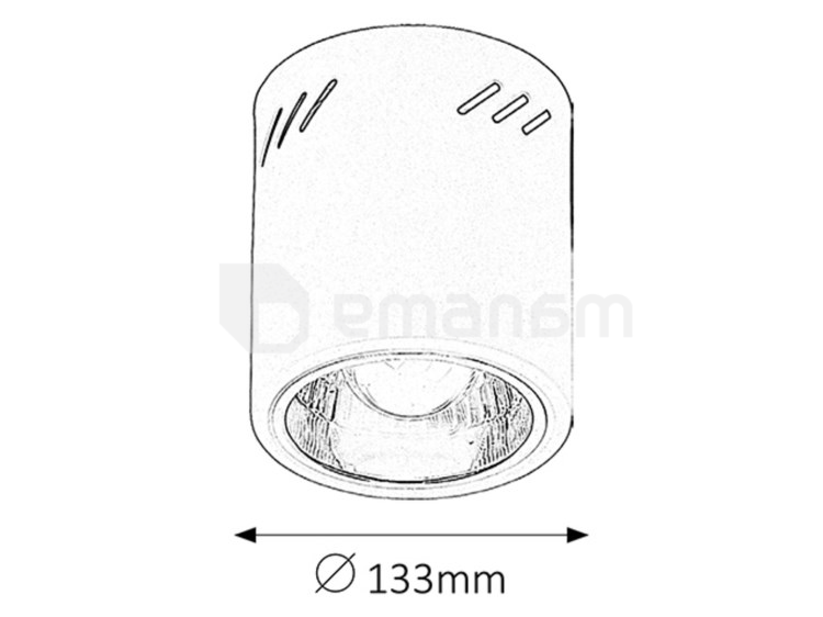 სანათი სპოტი Rabalux Donald 2485 E27 1x MAX 60W