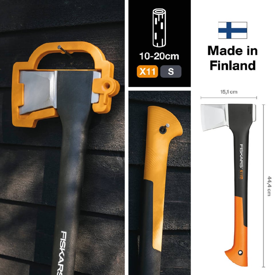 ნაჯახი Fiskars S X11 1015640 44 სმ შავი/ნარინჯისფერი