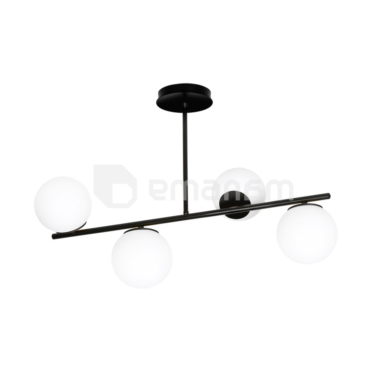 ჭაღი EMIBIG BIOR 4 E14 4x MAX 40W შავი