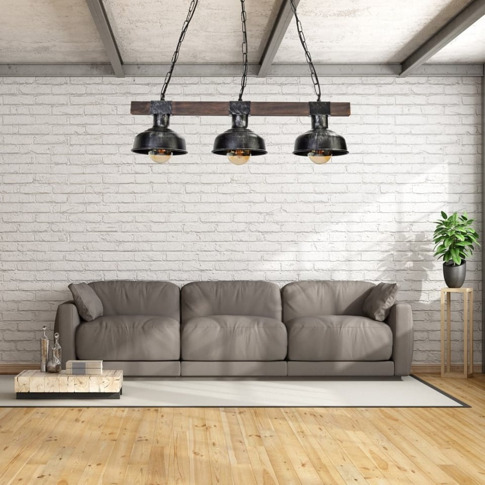 საკიდი Milagro MLP6243 FARO 3 E27 შავი ხე