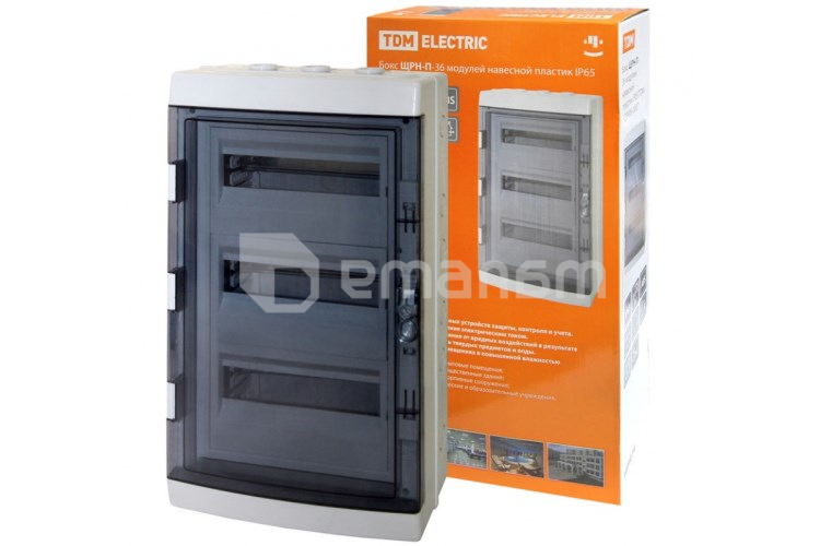 გამანაწილებელი ფარი TDM 36 მოდული IP65