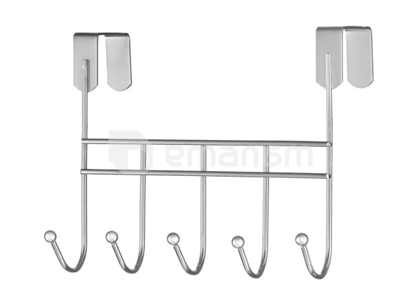 თამასა Bisk NIAGARA SHOWER 5-HOOK RAIL CHROME